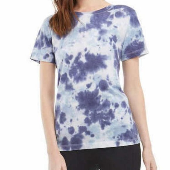 Tie Dye T-shirt Crew Neck Short Sleeve  Medium Blue - Picture 2 of 12